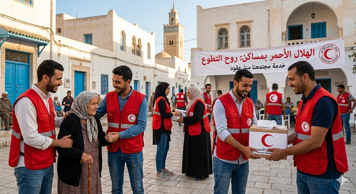 الهلال الأحمر بمساكن: روح التطوع في قلب مدينتنا